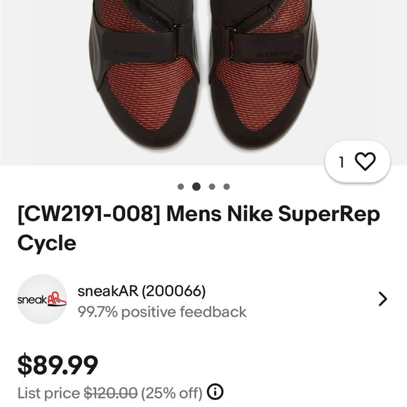 Nike Black and Red Cycling Footwear - Picture 4 of 6